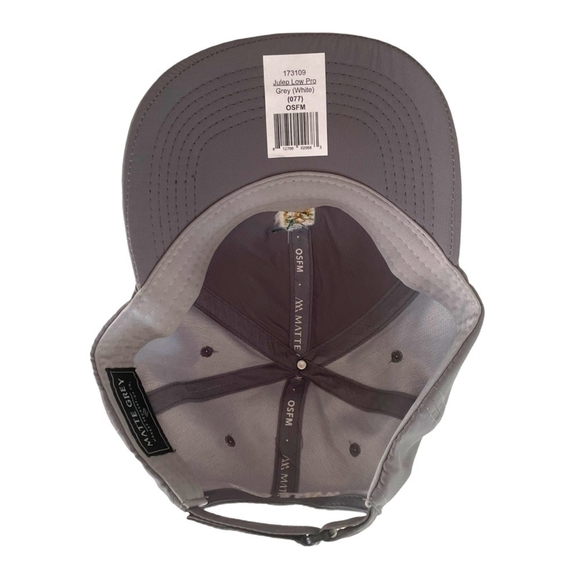 NWT Matte Grey Modern Recreation Julep Low Pro Unisex Golf Hat Athletic Cap - Picture 6 of 6